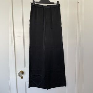 Vince Black Silk Wide Leg Pants XS